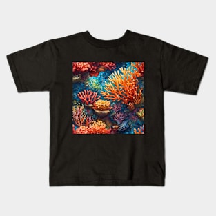 Mosaic Coral Reef Kids T-Shirt